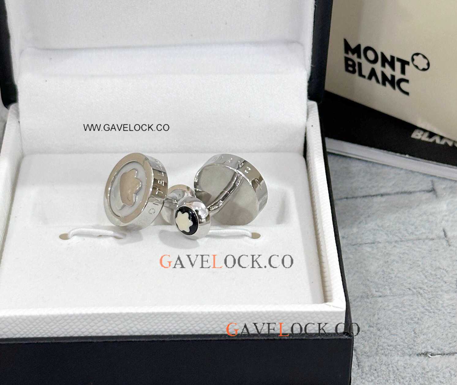 Hot Sale Copy Mont blanc Classic Mens Cufflinks Steel